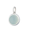 Silver Blue Agate Confidence Healing Stone Charm - Lily Charmed