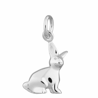 Silver Bunny Charm | Easter Animal Charms for Bracelet | Lily Charmed