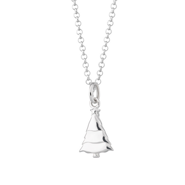 Silver Christmas Tree Necklace | Christmas Gifts by Lily Charmed