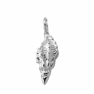 Silver Conch Shell Charm - Lily Charmed
