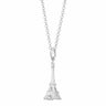Silver Eiffel Tower Necklace by Lily Charmed
