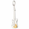 Silver Electric Guitar Charm by Lily Charmed