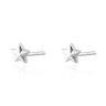 Silver Faceted Star Stud Earrings by Lily Charmed
