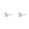 Silver Faceted Star Stud Earrings by Lily Charmed