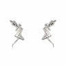 Silver Fairy Stud Earrings - Lily Charmed