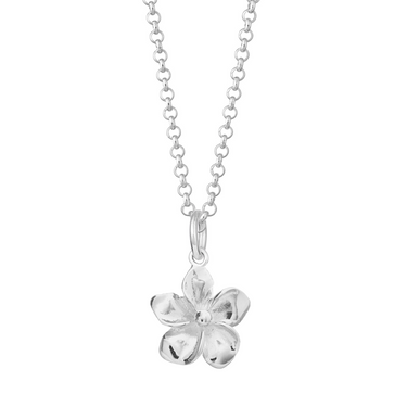 Silver Flower Necklace | Nature-Inspired Jewellery | Lily Charmed