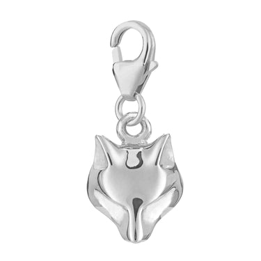 Silver Fox Charm | Slie on or Clip on Animal Charms by Lily Charmed