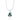 Silver Green Malachite Healing Stone Necklace | Lily Charmed