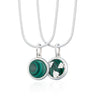 Silver Green Malachite Healing Stone Necklace | Lily Charmed
