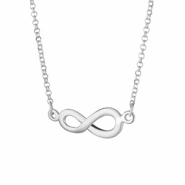 Personalised Silver Infinity Necklace - Lily Charmed