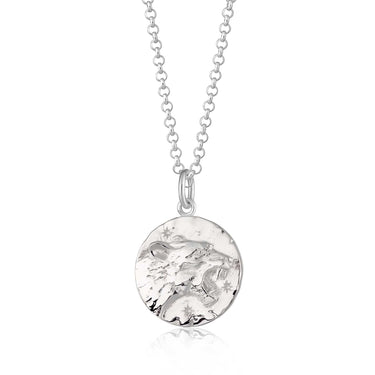 Personlised Silver Leo Zodiac Necklace - Lily Charmed