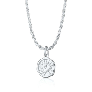 Silver Manifest Love Necklace - Lily Charmed