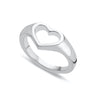 Silver Open Heart Ring by Lily Charmed