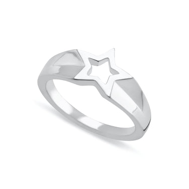 Silver Open Star Ring by Lily Charmed