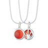 Orange Agate Healing Stone Necklace (Harmony) - Lily Charmed