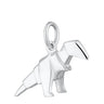 Silver Origami T-Rex Charm | Dinosaur Charm Jewellery | Lily Charmed