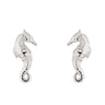 Silver Seahorse Stud Earrings - Lily Charmed