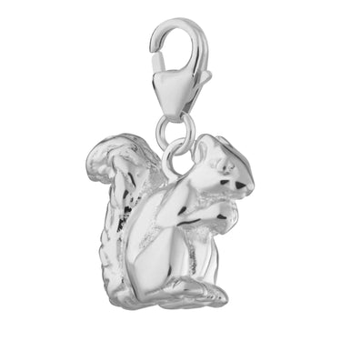 Silver Squirrel Charm - Lily Charmed