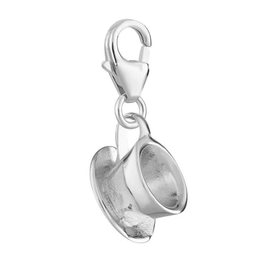 Silver Teacup Charm for Charm Bracelet | Lily Charmed