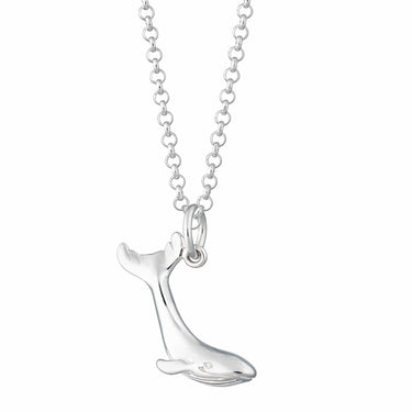 Silver Whale Charm Necklace | Lily Charmed