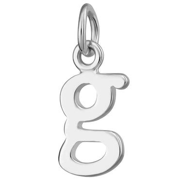 Silver Letter Charm g | Alphabet Jewellery | Lily Charmed