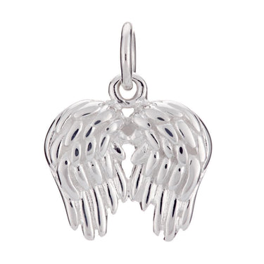 Silver Angel Wings Charm | Silver Slide on or Clip on Charms by Lily Charmed