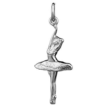 Silver Ballerina Charm | Silver Charms by Lily Charmed