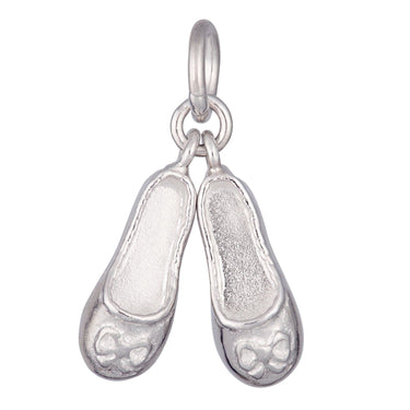 Silver Ballet Shoes Charm - Lily Charmed