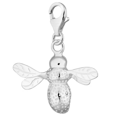 Silver Bee Charm - Lily Charmed