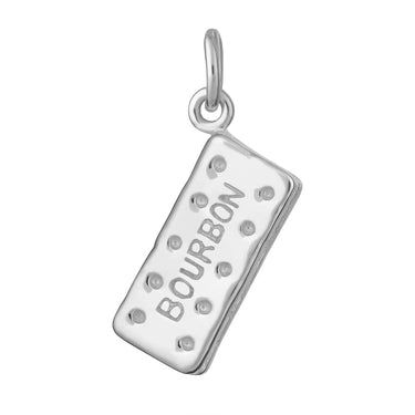 Silver Bourbon Biscuit Charm - Lily Charmed