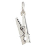 Silver Clothes Peg Charm - Lily Charmed