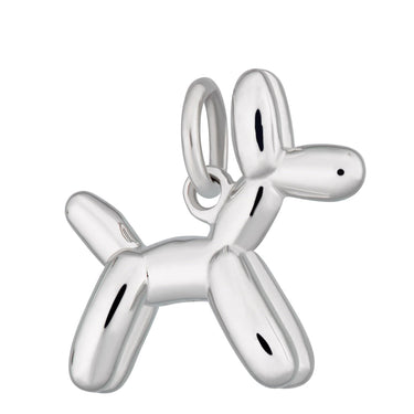 Silver Balloon Dog Charm | Silver Charms by Lily Charmed