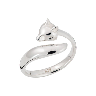 Silver Fox Animal Ring - Lily Charmed