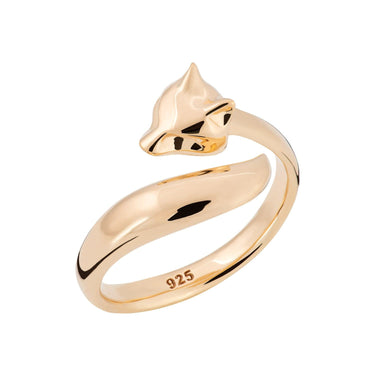 Gold Plated Fox Ring - Lily Charmed