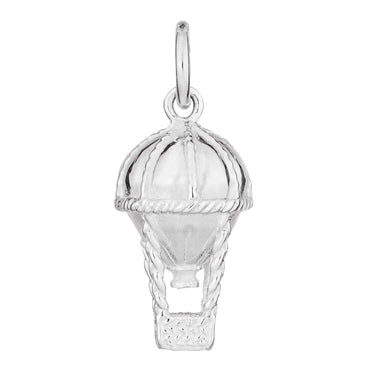 Silver Hot Air Balloon Charm - Lily Charmed
