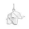 Silver Origami Elephant Charm | First Anniversary Gifts | Lily Charmed