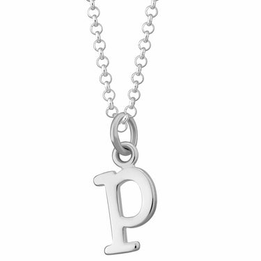 Silver Letter Charm Necklace | Lily Charmed Jewellery