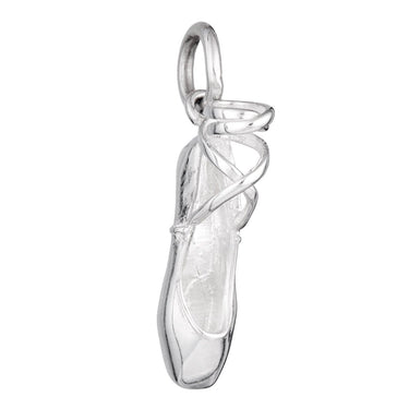 Silver Pointe Ballet Shoe Charm | Dance Inspired Charms | Lily Charmed