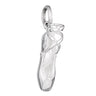Silver Pointe Ballet Shoe Charm - Lily Charmed