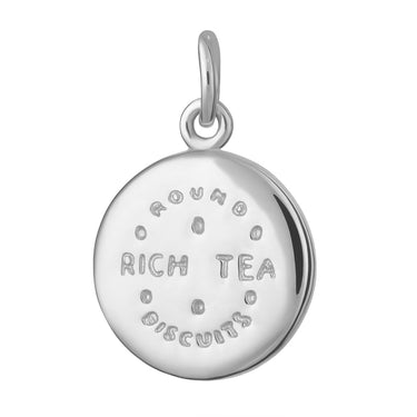 Silver Rich Tea Biscuit Charm - Lily Charmed