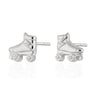 Silver Roller Skate Stud Earrings by Lily Charmed