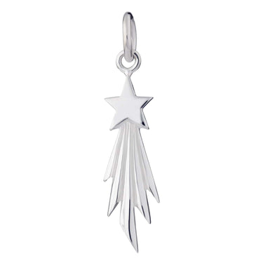 Silver Shooting Star Charm - Lily Charmed