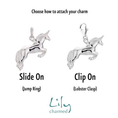 Silver Unicorn Charm - Lily Charmed