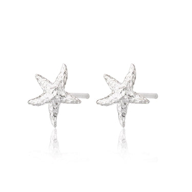 Silver Starfish Stud Earrings - Lily Charmed