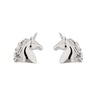 Silver Unicorn Stud Earrings - Lily Charmed
