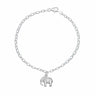 Silver Elephant Charm Bracelet - Lily Charmed
