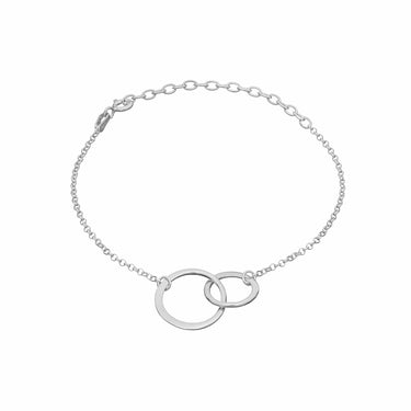 Silver Linked Circles Bracelet