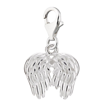Silver Angel Wings Charm - Lily Charmed