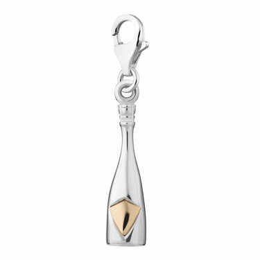 Silver Champagne Bottle Charm | Silver Charms by Lily Charmed