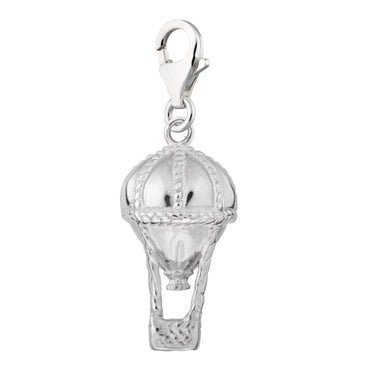 Silver Hot Air Balloon Charm | Silver Charms by Lily Charmed